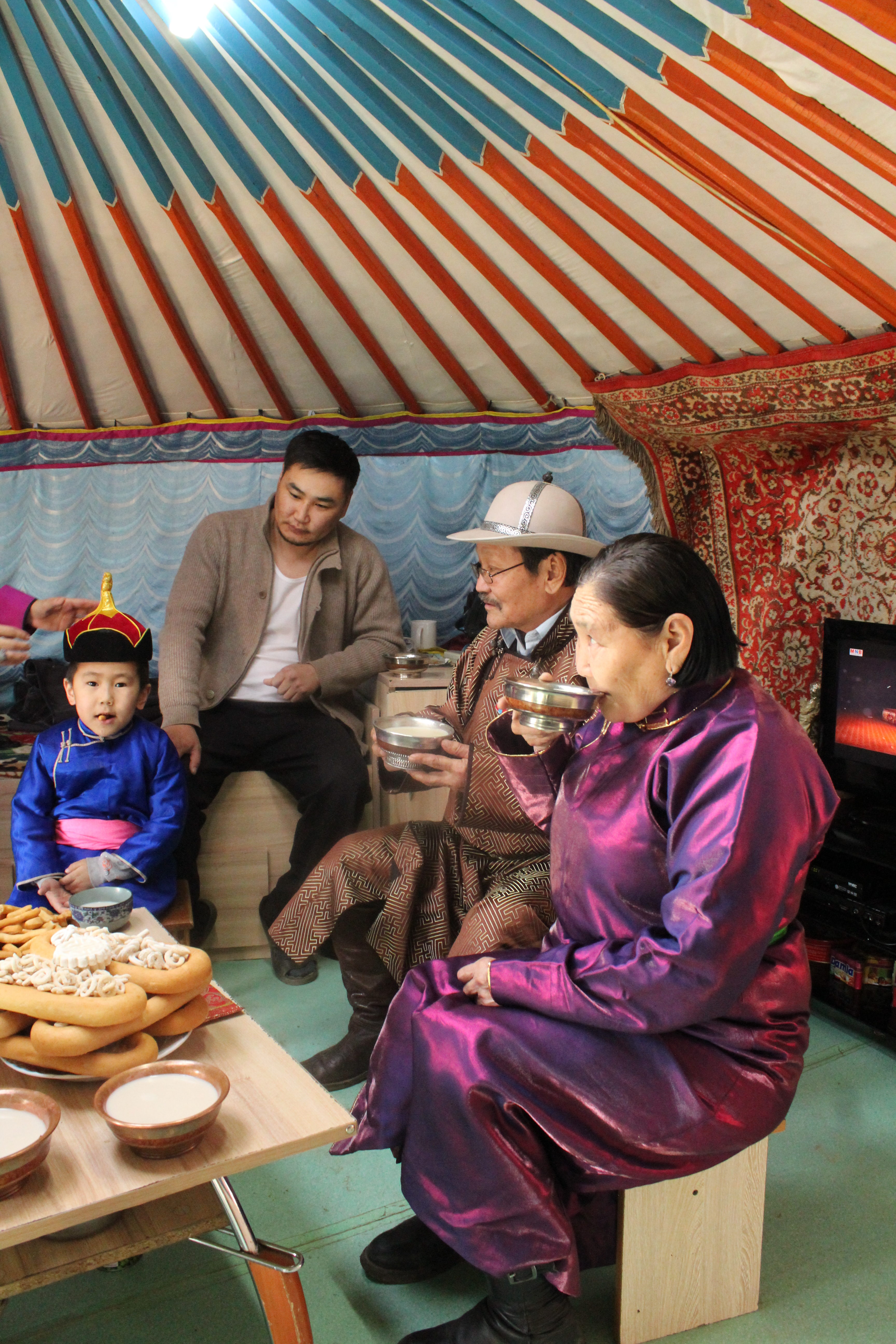 Making Nomad's Tea in Mongolia