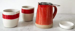 Little Red Cup Pitcher Set