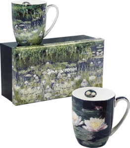 Republic of Tea Monet Lilies Mug Set