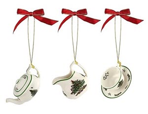 Spode | Christmas Tree Tea Set Ornaments