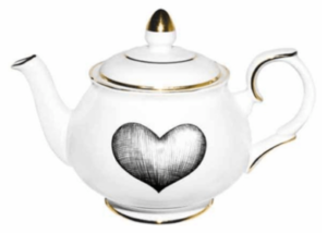 Rory Dobner| Black Love Heart Teapot