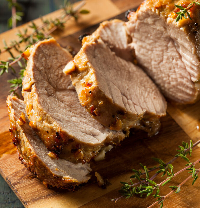 Black Tea Marinated Pork Loin