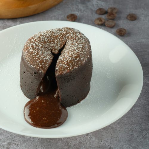 An oozing Chai tea spiced chocolate lava cake is the most romantic way to end a Valentine's day dinner. 