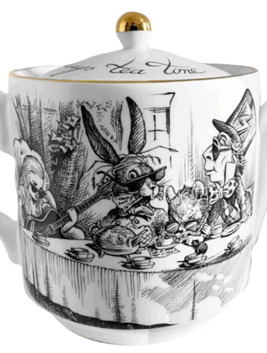 Alice in Wonderland Mad Hatter teapot