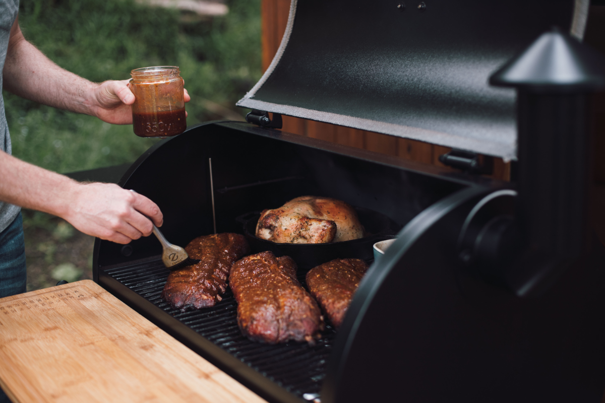 Be sure to slather on your Chai tea bbq sauce at the end of cooking to achieve that highly coveted lacquered glaze effect. 