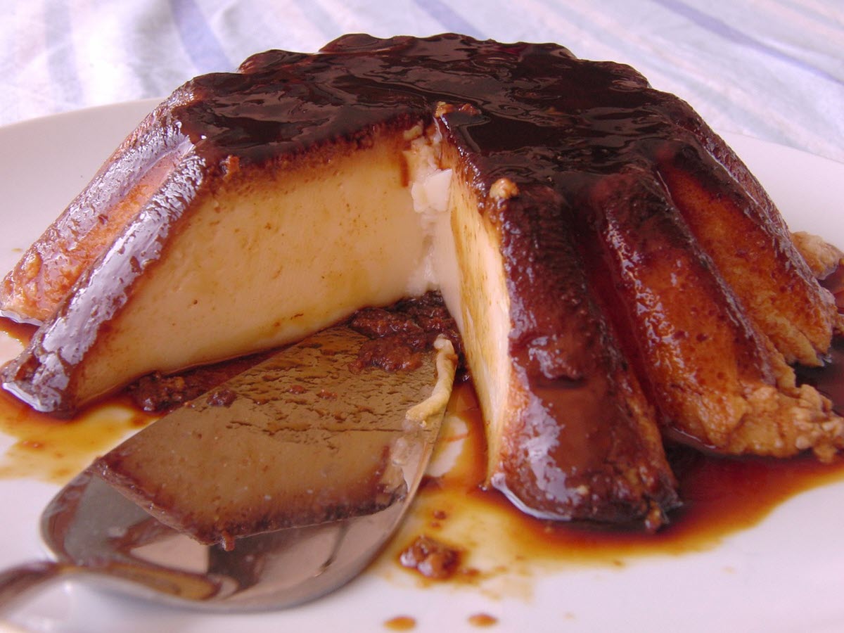 Use a robust tea like Lapsang Souchong to elevate this Portuguese flan to the next level. Photo by Tony Prats