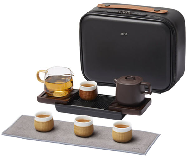 ZENS Zisha Tea Set Series Squaring oval Portable Tea Set
