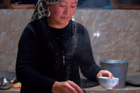 Tea at home in Kyrgyztan