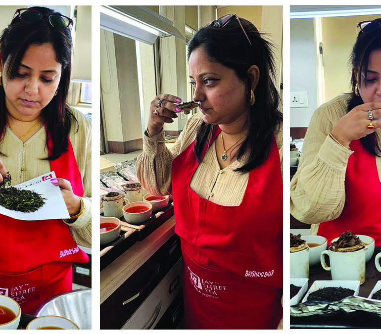 Baishaki Bhar, tea taster at Jay Shree Tea