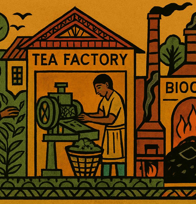 Tea factory waste biochar
